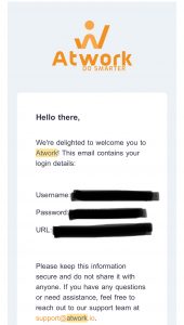 Atwork login email